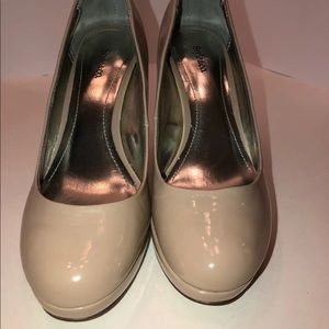 Style & Co Nude Patent Heels